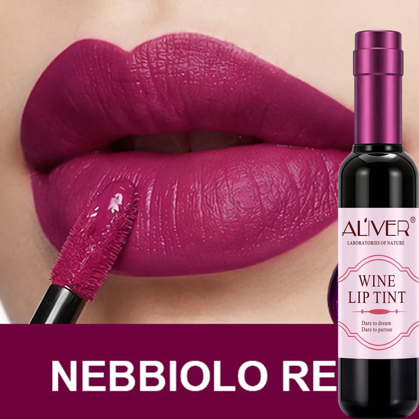 Red Wine Bottle Matte Liquid Lipstick | Velvet Nude Lip Gloss