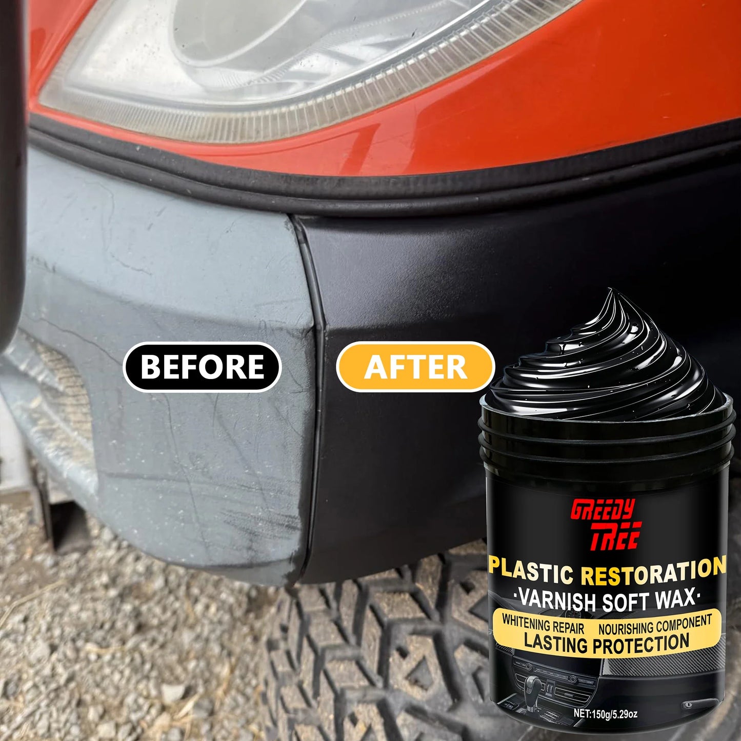 Automotive Plastic Restorer, Tire Brightener & Dashboard Wax