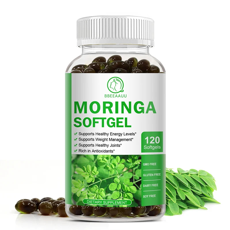 Moringa Capsules – Green Superfood & Antioxidant Support Peaceful Pleasures Health and Wellness 120pcs 1bottle United States