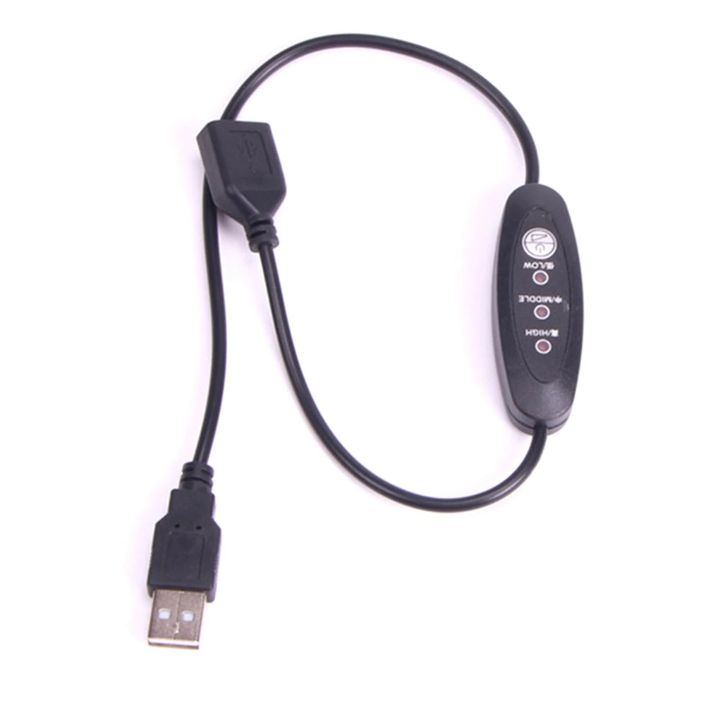 USB 5V-12V Temperature Controller Heater Thermostat 3-Speed Adjustable 24W Peaceful Pleasures Health and Wellness Default Title
