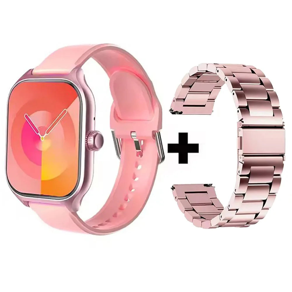 2026 Smart Watch Android IOS Phone 2.01 Inch Color Screen Bluetooth Answer Call Fitness Watches Tracker Smartwatch Women Men New Peaceful Pleasures Health and Wellness Pk20Szstrap