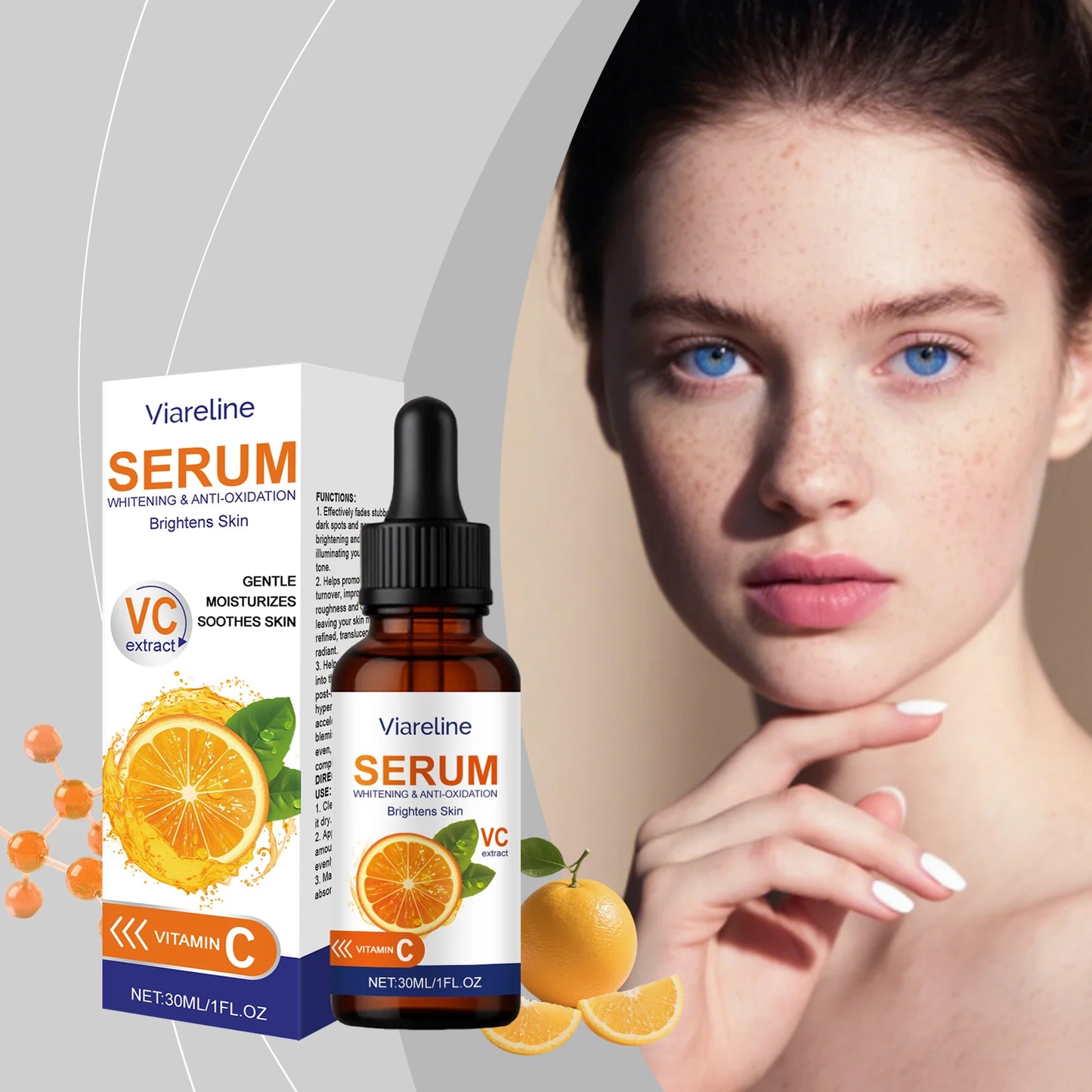 Viareline Vitamin C Facial Serum – Brighten & Fade Acne Marks