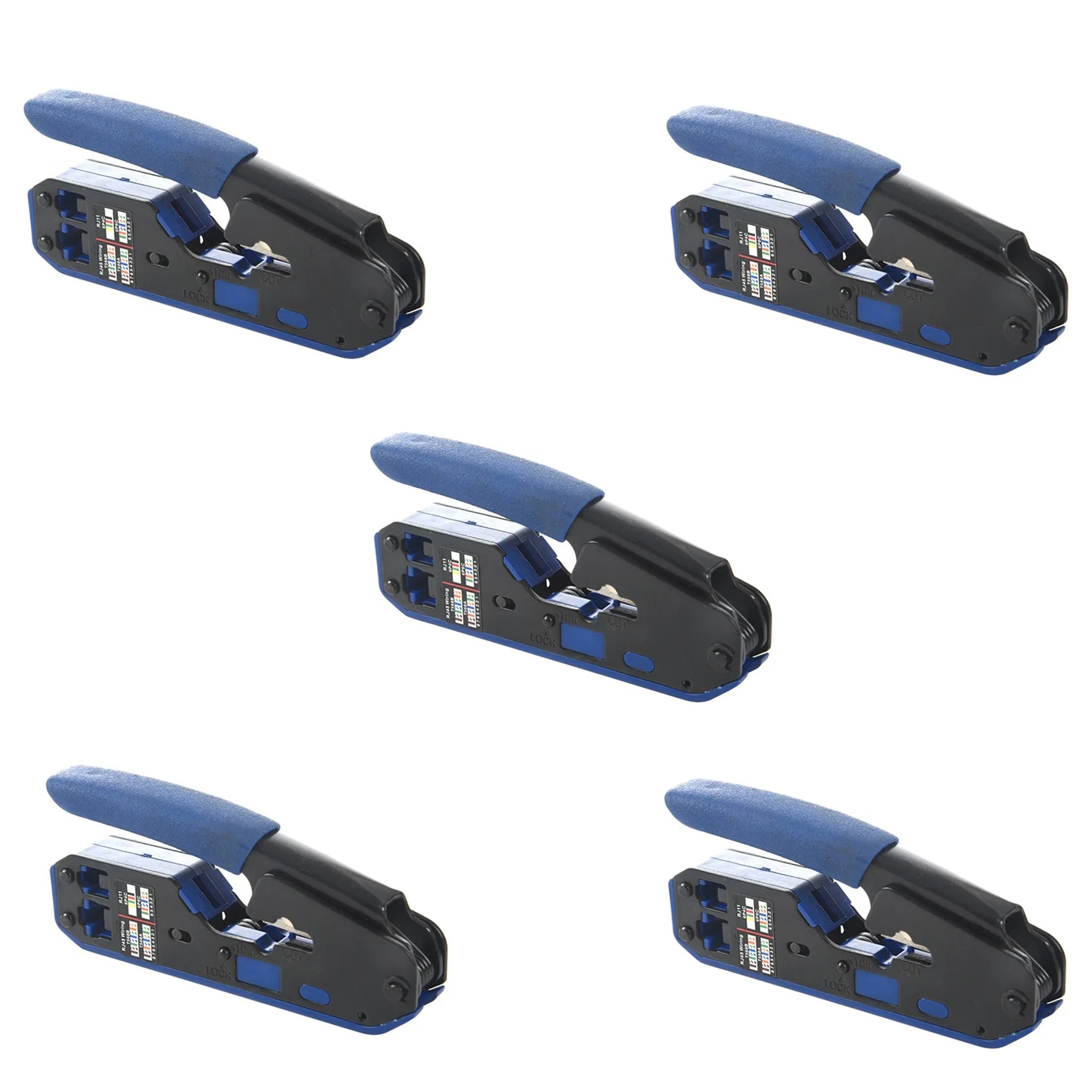 A36T-5X Rj45 Tool Network Crimper Cable Stripping Plier Stripper For Rj45 Cat6 Cat5e Cat5 Rj11 Rj12 Connector Peaceful Pleasures Health and Wellness
