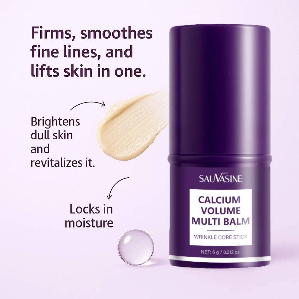 Calcium Volume Multi Balm for Smoothing Fine Lines Firms and Lifts Eye Skin Stick for Unisex Brightens& Moisturizes Skin Peaceful Pleasures Health and Wellness
