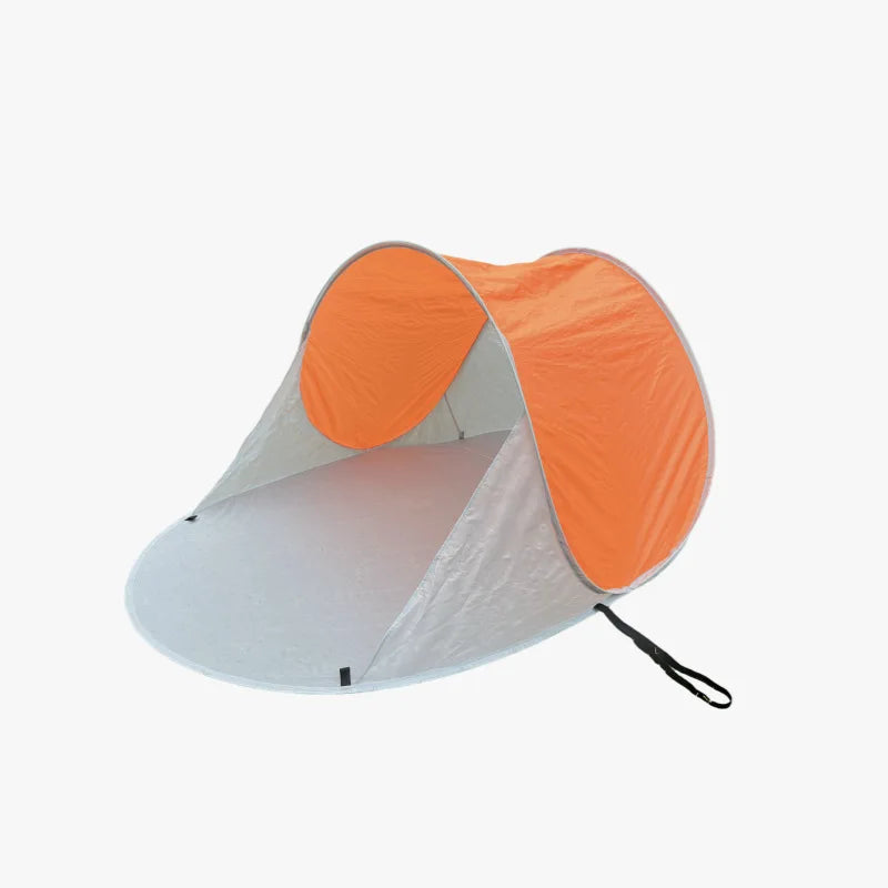 Outdoor Tent Single-person Leisure Quick-opening, No Need To Set Up Sun Protection and Shading Single-layer Beach Tent Peaceful Pleasures Health and Wellness orange