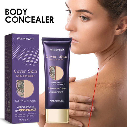 Waterproof Tattoo Concealer Body Cover Cream 74ml | WEST MONTH Body Concealer Cream Peaceful Pleasures Health and Wellness