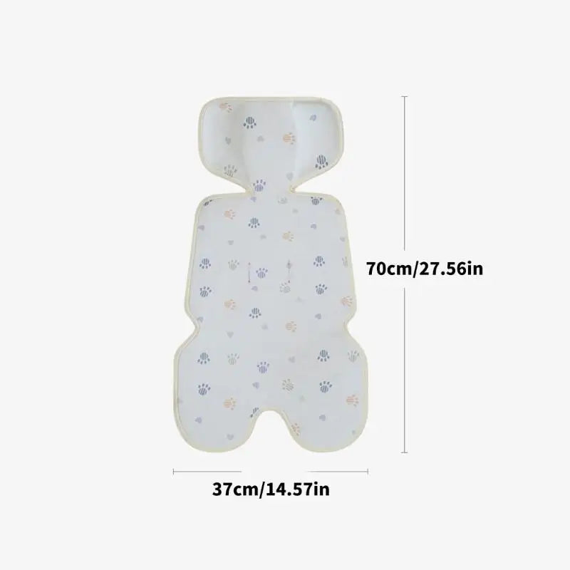Baby Stroller Cooling Pad Ice Silk Liner – Breathable Summer Cushion
