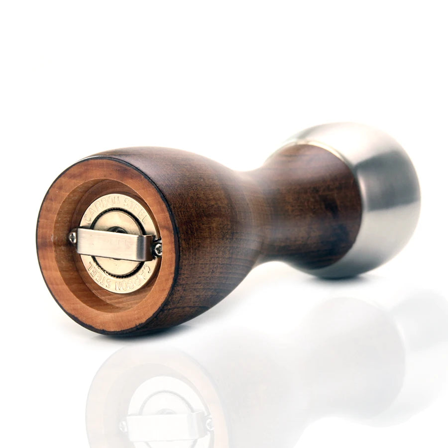 Premium Beech Pepper Mill, Salt and Pepper Grinder - Precision Carbon Steel Rotor Use for Peppercorn, Sea Salt, Pepper Peaceful Pleasures Health and Wellness