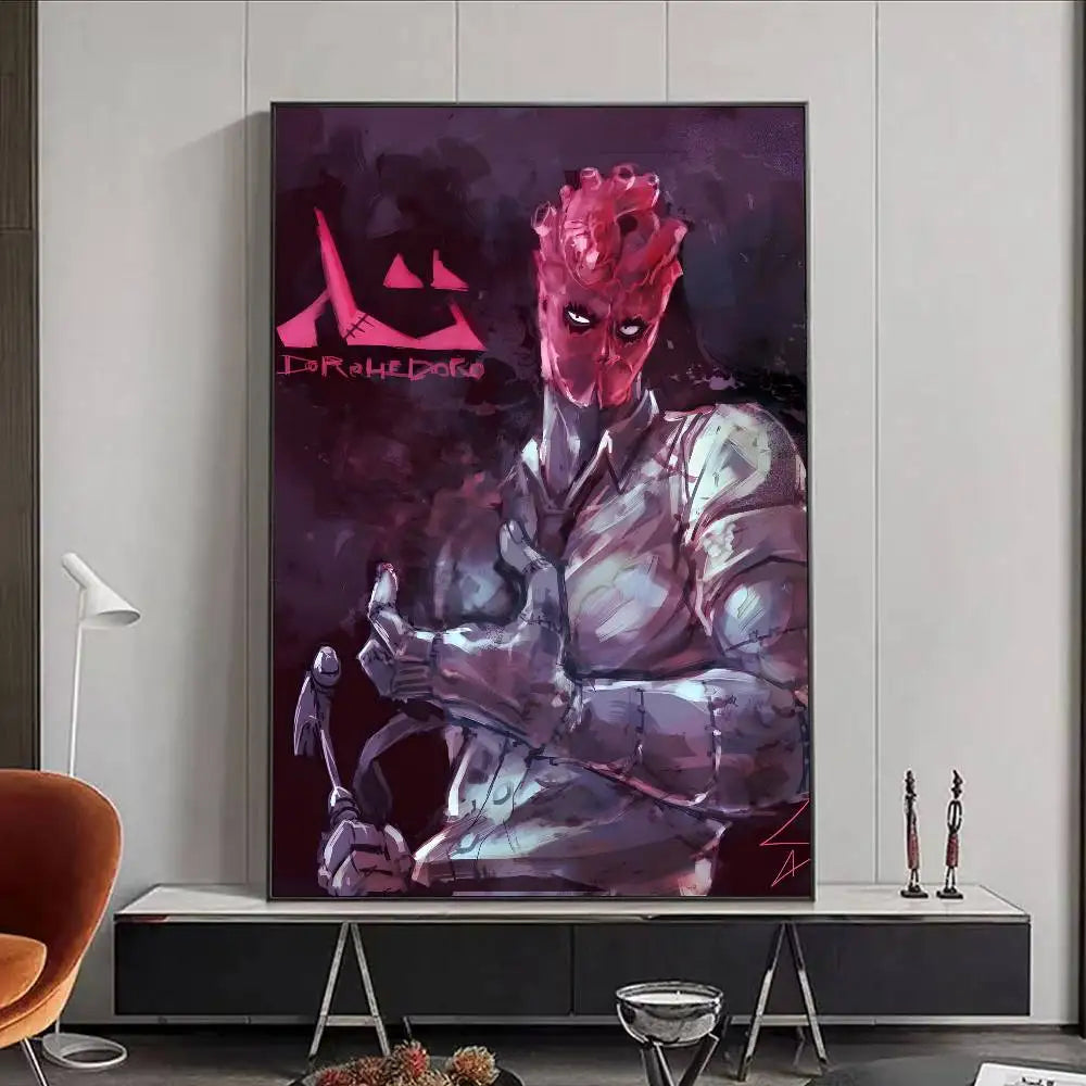 Dorohedoro Anime Figure Horror Monster Poster HD art poster for home living room bar office decoration sticky, waterproof Peaceful Pleasures Health and Wellness