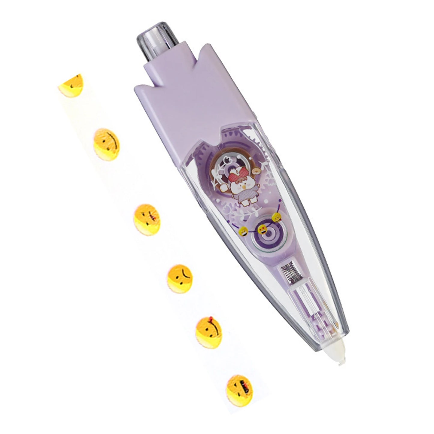 Correction Tape Decorative Sticker Pen Animal Press Type Decorative Pen Cute Pattern Decorative Tape Student Stationery Supplies Peaceful Pleasures Health and Wellness Expression