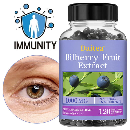 Premium Bilberry Extract,Eye Vitamin Supplement,Promotes Vision Health,Antioxidant Benefits,and Improves Cardiovascular Health Peaceful Pleasures Health and Wellness