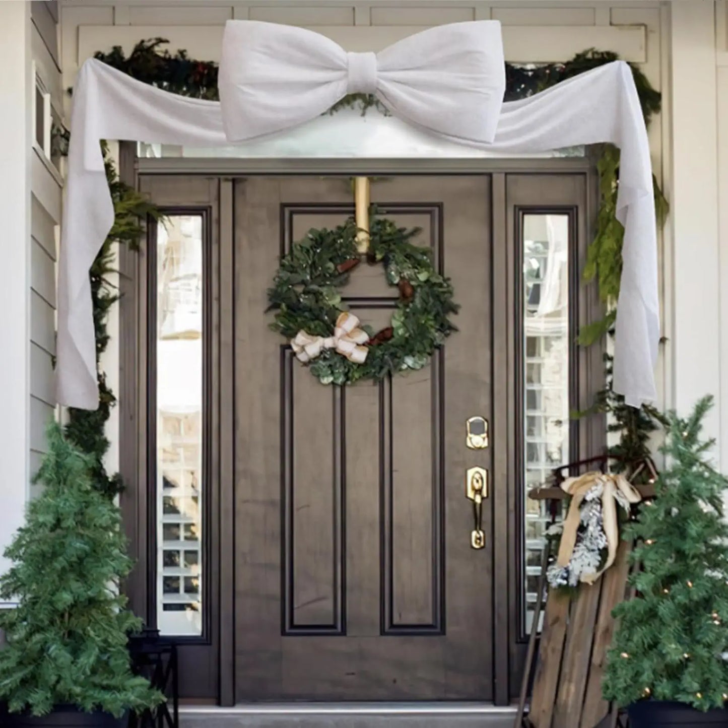 Large Velvet Christmas Tree Bow 70.8" – Holiday Decor Topper