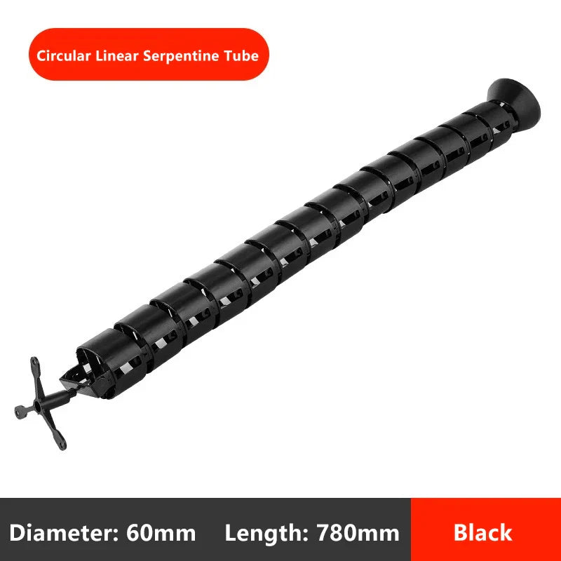 78cm Wire Spine Cable Sleeve – Under Desk Cord Organizer