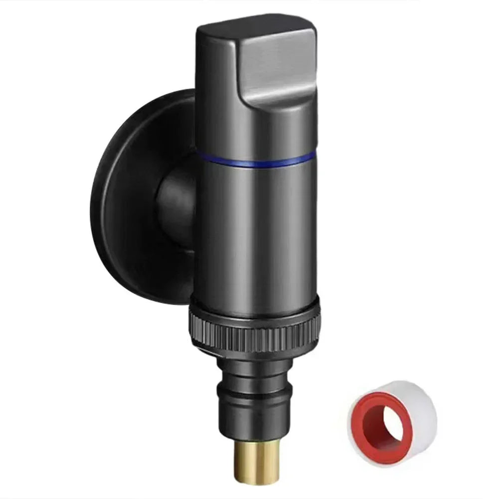 G1/2 Quick-Open Angle Valve | Wall-Mounted 3-Way Water Stop