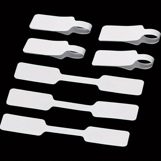 100pcs White Self-Adhesive Cable Labels | Writable Cord Tags Cable Label Tags Peaceful Pleasures Health and Wellness
