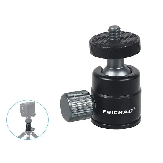 1/4 Screw Mount 360 Swivel Mini Ball Head for Canon Nikon Sony Camcorder DV LED Light Bracket DSLR Camera Tripod Ballhead Stand Peaceful Pleasures Health and Wellness