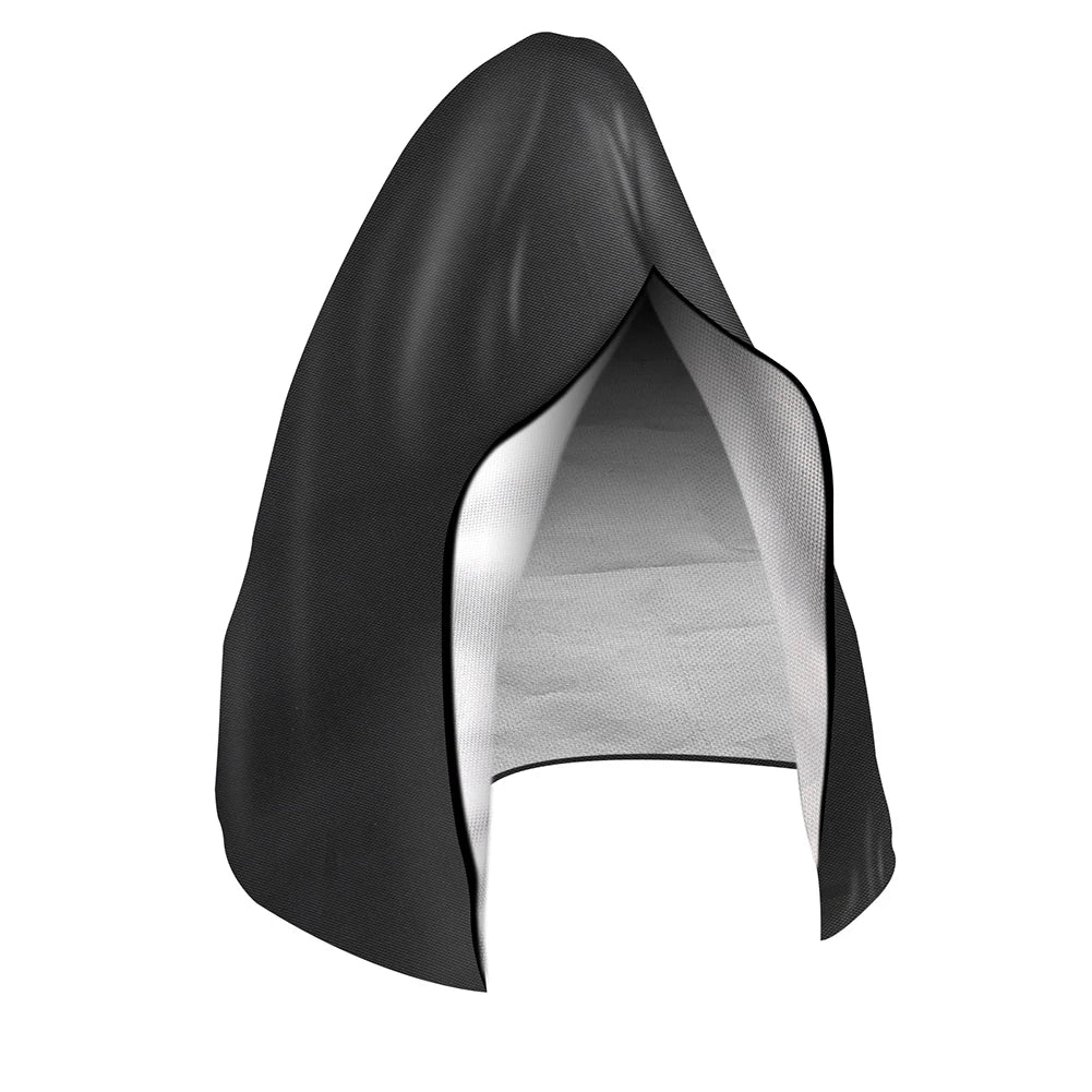 Hanging Chair Cover with Zipper Waterproof Anti UV Weather Resisatant Outdoor Garden Swing Egg Chair Seat Furniture Protector Peaceful Pleasures Health and Wellness black 230x200CM
