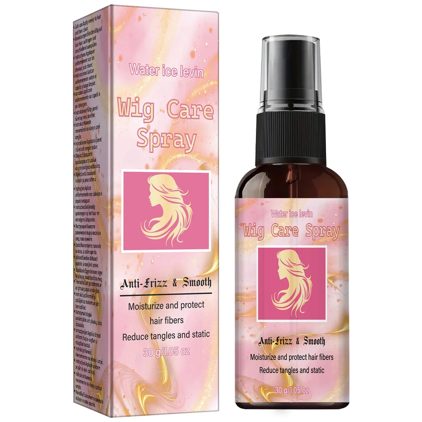 Anti-Frizz Wig Spray – Moisturizing & Collagen Static Control