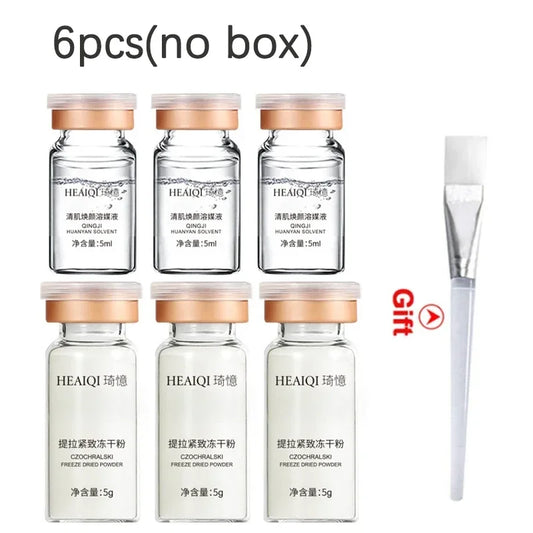 Korean Collagen Hyaluronic Acid Facial Mask Firms and Lifts Fine Lines and Brightens Moisturizing Peptide Essence Skin Care Peaceful Pleasures Health and Wellness
