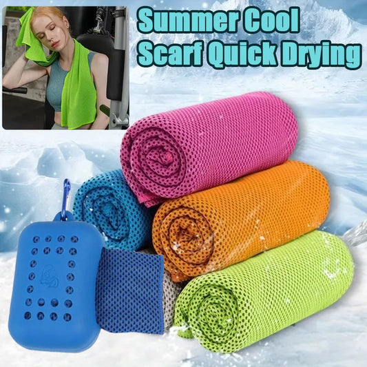 Quick Dry Cooling Towel | Ice Cold Microfiber for Sports Cooling Sports Towel Peaceful Pleasures Health and Wellness
