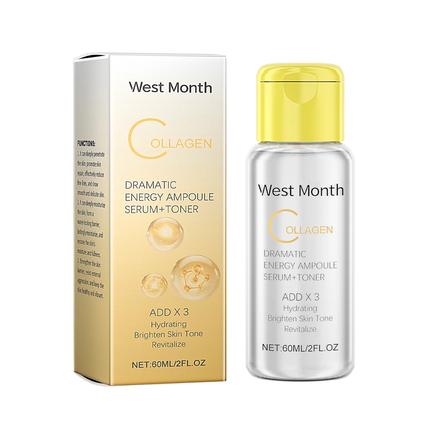 Collagen Toner Essence Water | Hydrating Face Serum 60ml