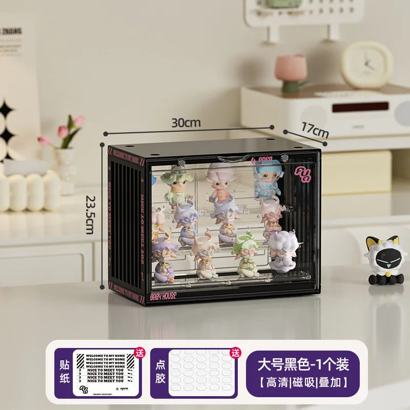 Large Collectible Figure Display Case – Dust-Proof Organizer Box
