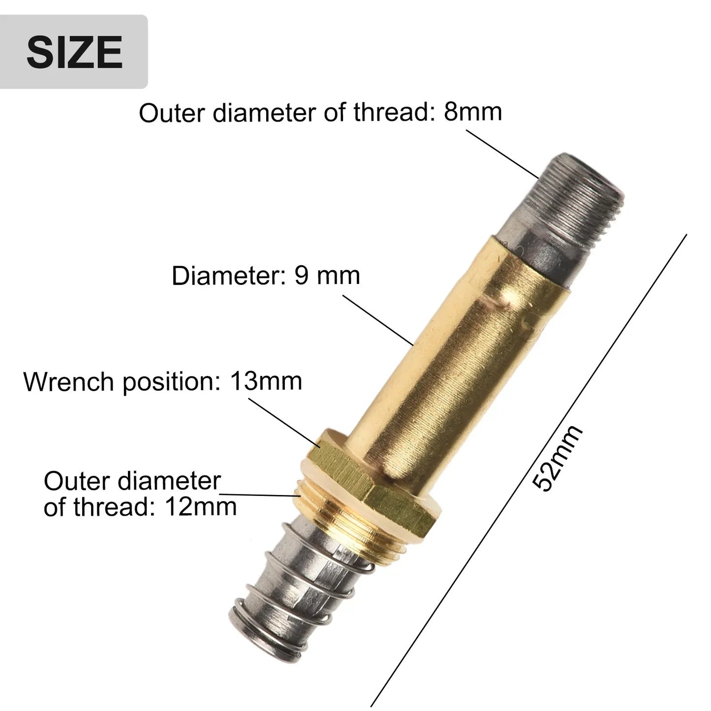 Solenoid Valve Coil for Fish Tank CO2 Regulator | 52mm Metal