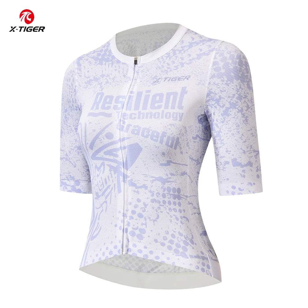 X-TIGER Women's Cycling Jersey – Short Sleeve MTB Road Bike Top