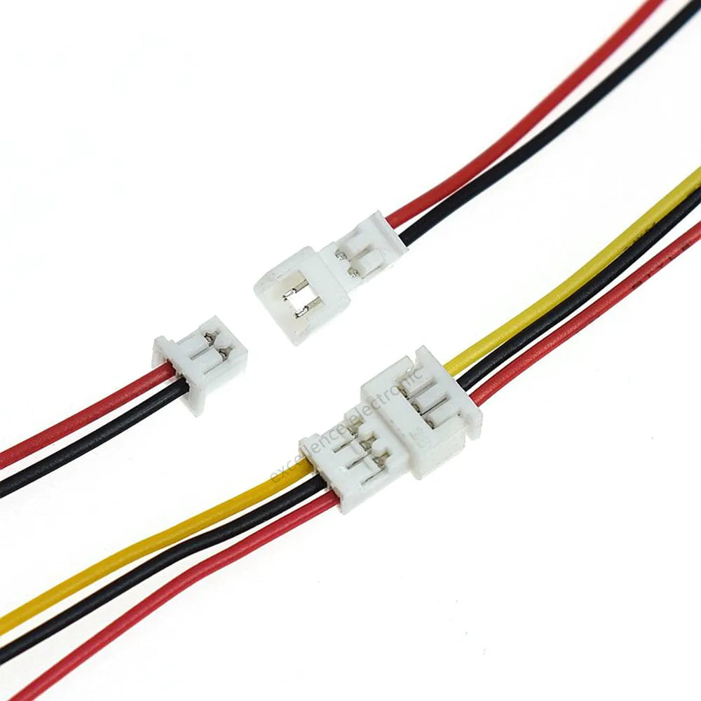 5Pair 1.25mm 2.0mm 2.54mm Pitch Mini JST PH XH SM Male Female Plug Socket Terminal Wires Cables Connector 2/3/4/5/6 Pin Peaceful Pleasures Health and Wellness