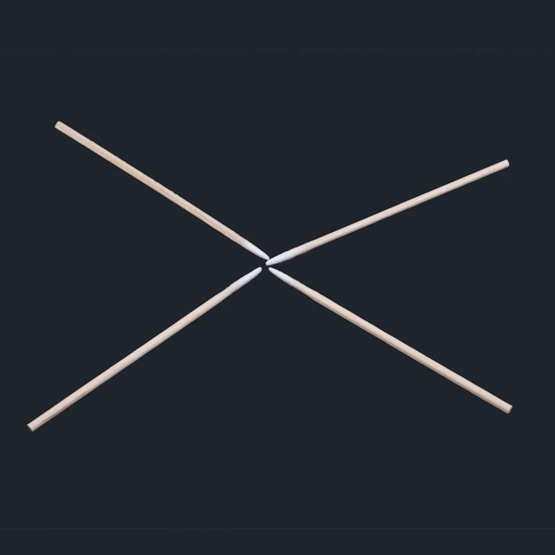 300/500pcs Wooden Tip Cotton Stick Long 7cm 300 Wooden Handle Tip Semi Permanent Embroidered Cotton Swabs Peaceful Pleasures Health and Wellness