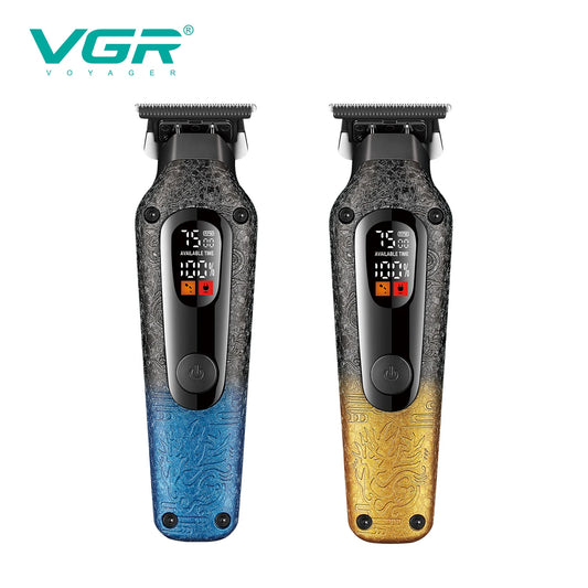 VGR Professional Electric Hair Clipper 7500 RPM High end Multi gear Adjustment Electric Push Scissor Embossed Body Trimme V-879T Peaceful Pleasures Health and Wellness USB