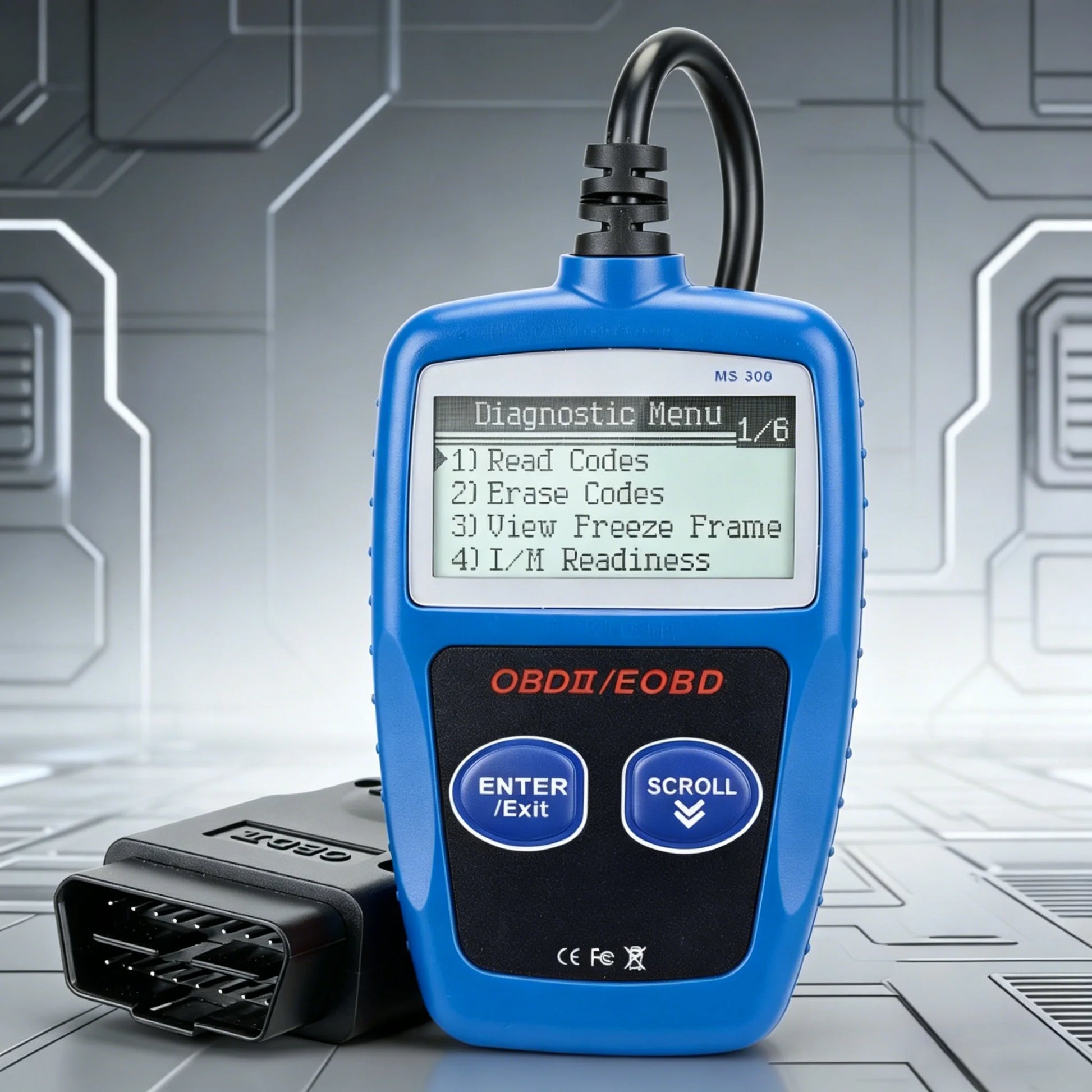 Car Diagnostic Tool Plus - Upgraded Ms309 Obd2 Obdii Eobd Fault Code Reader Scanner with Enhanced Error Detection Peaceful Pleasures Health and Wellness Blue