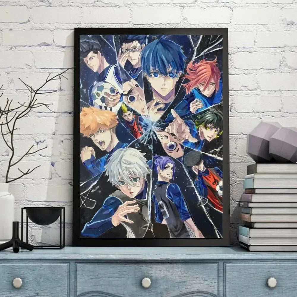 Blue Lock Anime Good Quality Canvas Painting Prints and Posters Room Bar Cafe Vintage Aesthetic Home Decorative Peaceful Pleasures Health and Wellness 2 40x60cm Unframed