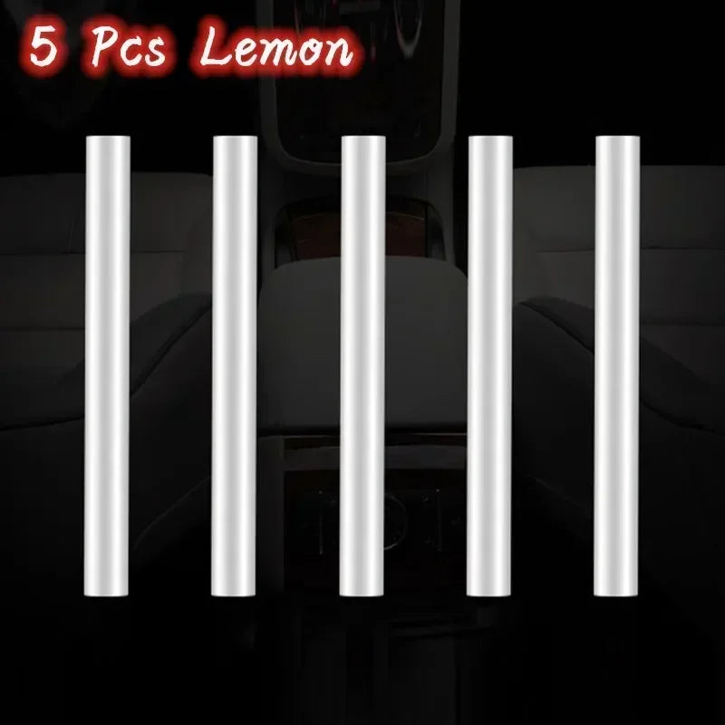 Car Air Freshener Smell In The Car Styling Air Vent Perfume Parfum Flavoring for Auto Interior Accessorie Air Freshener Custom Peaceful Pleasures Health and Wellness 5pcs Lemon