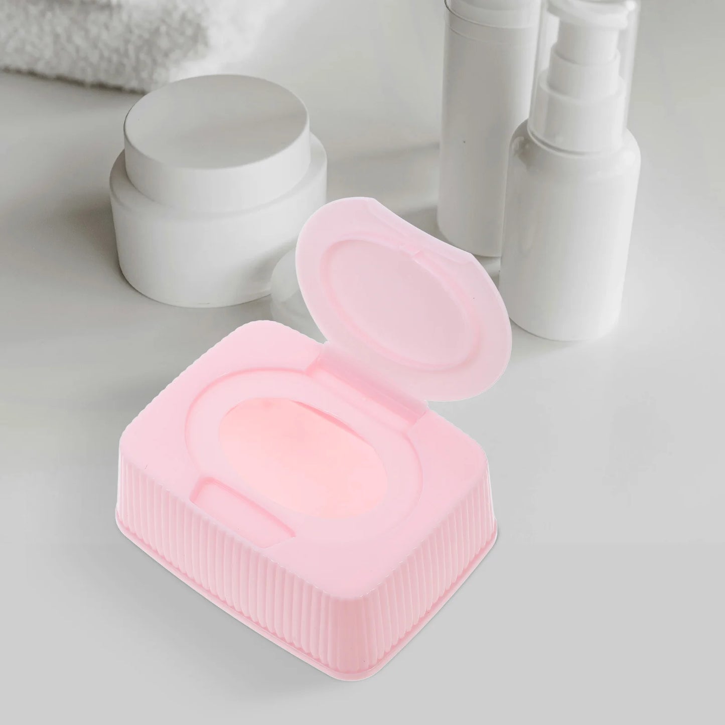 Baby Wipes Dispenser Dustproof Storage Box – Pink Plastic