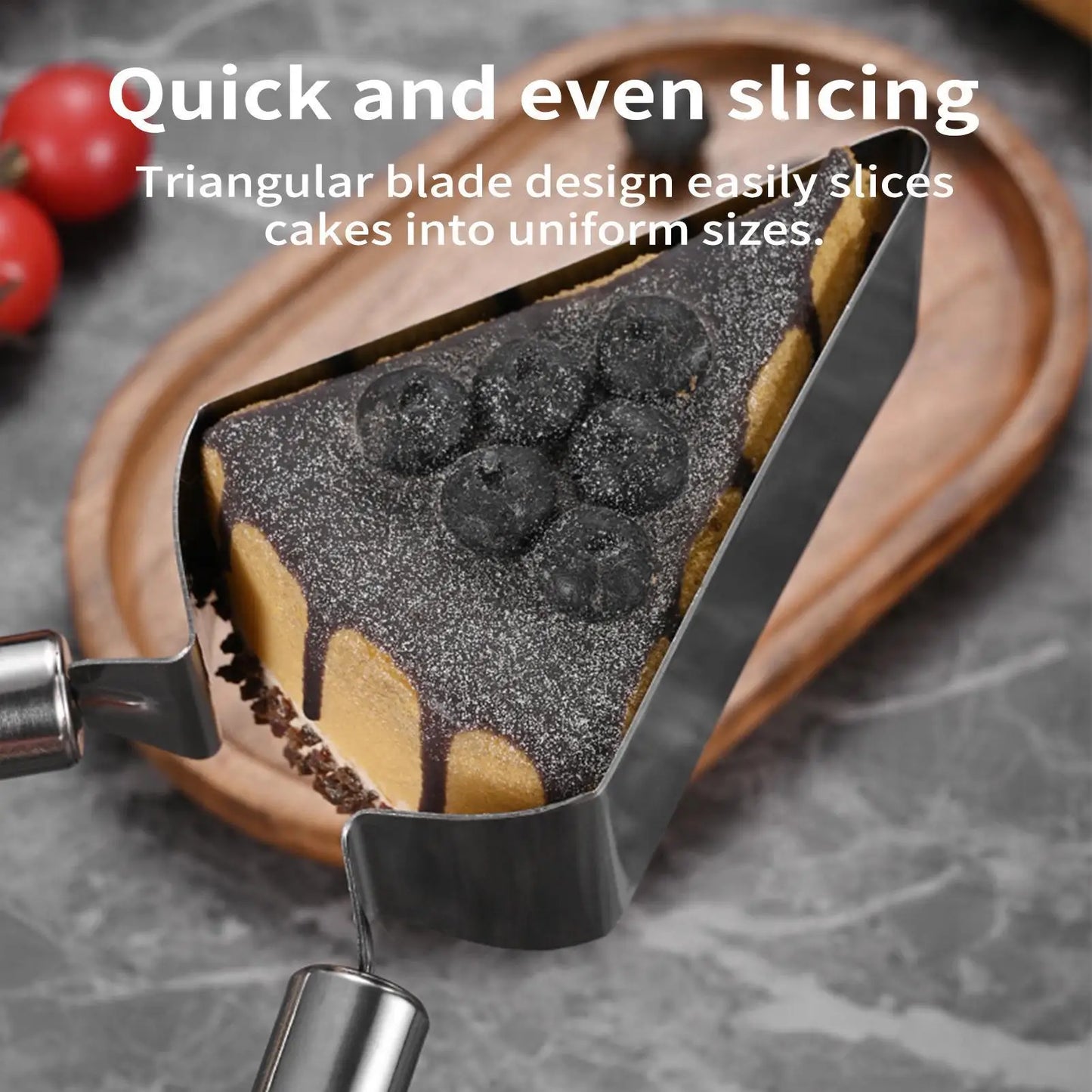 Stainless Steel Triangular Watermelon Slicer & Fruit Cutter
