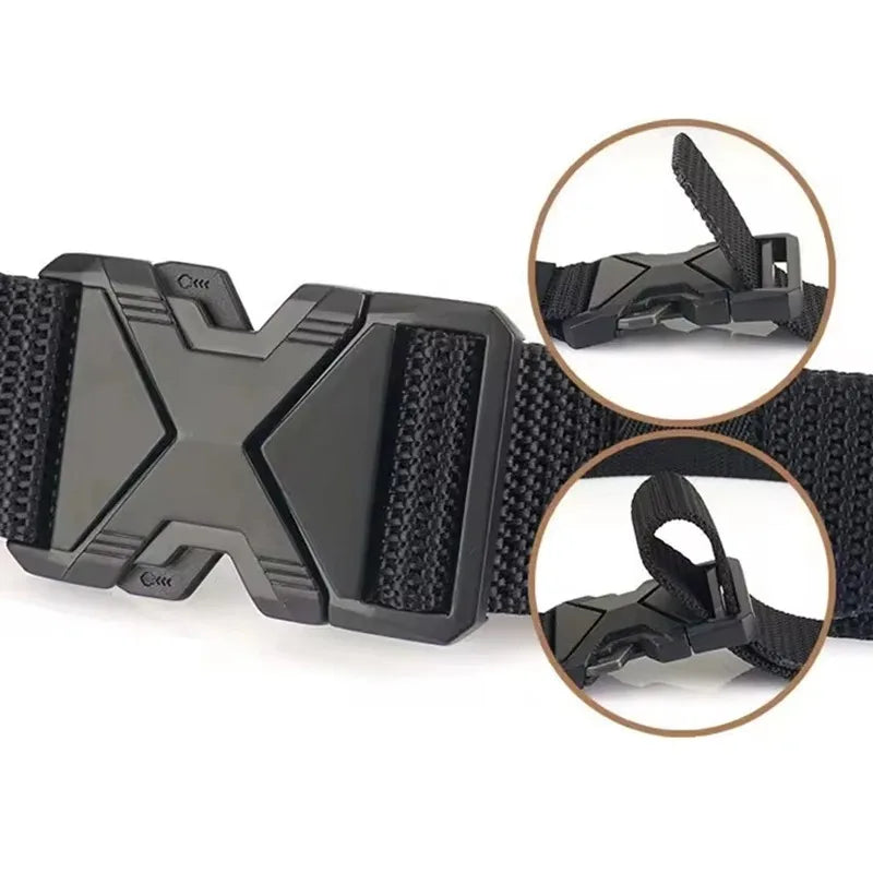 1pc Men's Tactical Sports Belt, Adjustable Quick Release Buckle Multipurpose Outdoor Training Mountaineering Belt For Ideal Gift Peaceful Pleasures Health and Wellness