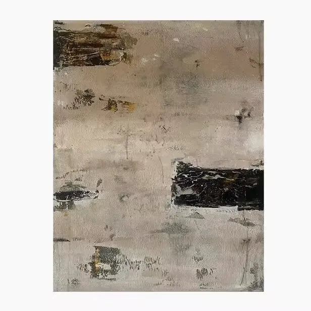 Handmade Canvas Oil Painting, Modern Abstract Black Grey Texture Mural, Images Of Home Decor,Living Room Bedroom and Dining Room Peaceful Pleasures Health and Wellness