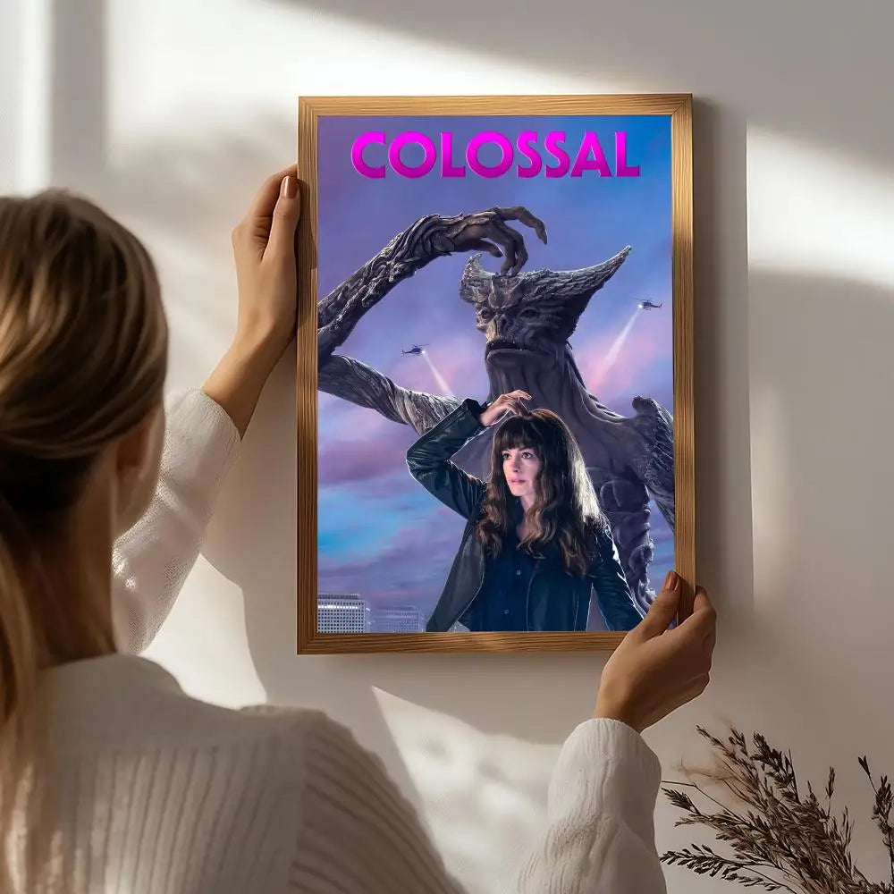 Movie Colossal HD Self-Adhesive Waterproof Wall Art Poster Wall Art Poster Peaceful Pleasures Health and Wellness White7 15X20cmNoframe
