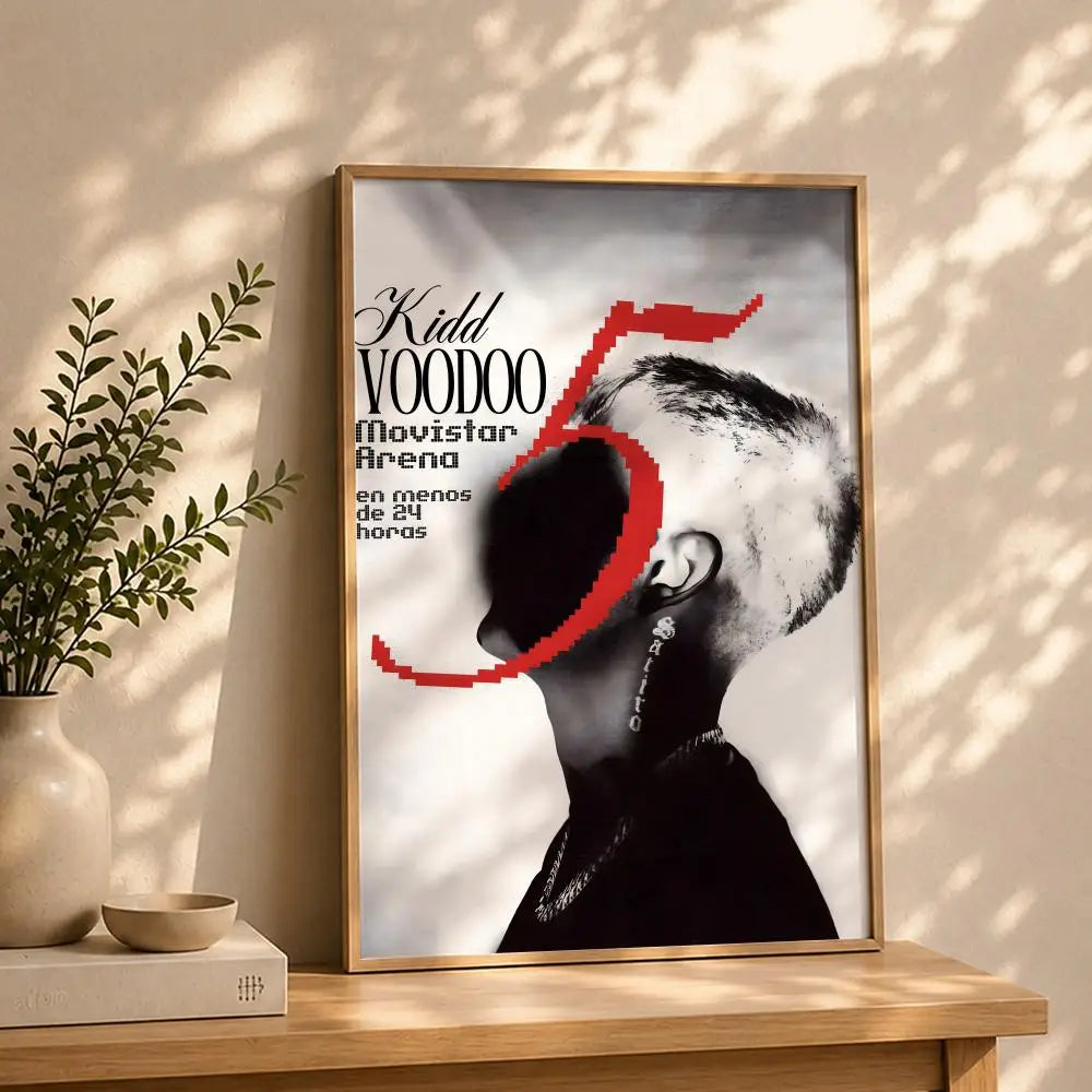 Singer K-Kidd VoodooS Poster HD Self Adhesive Waterproof Wall Art Ideal for Home Office Dorm Bedroom Great Gift Peaceful Pleasures Health and Wellness