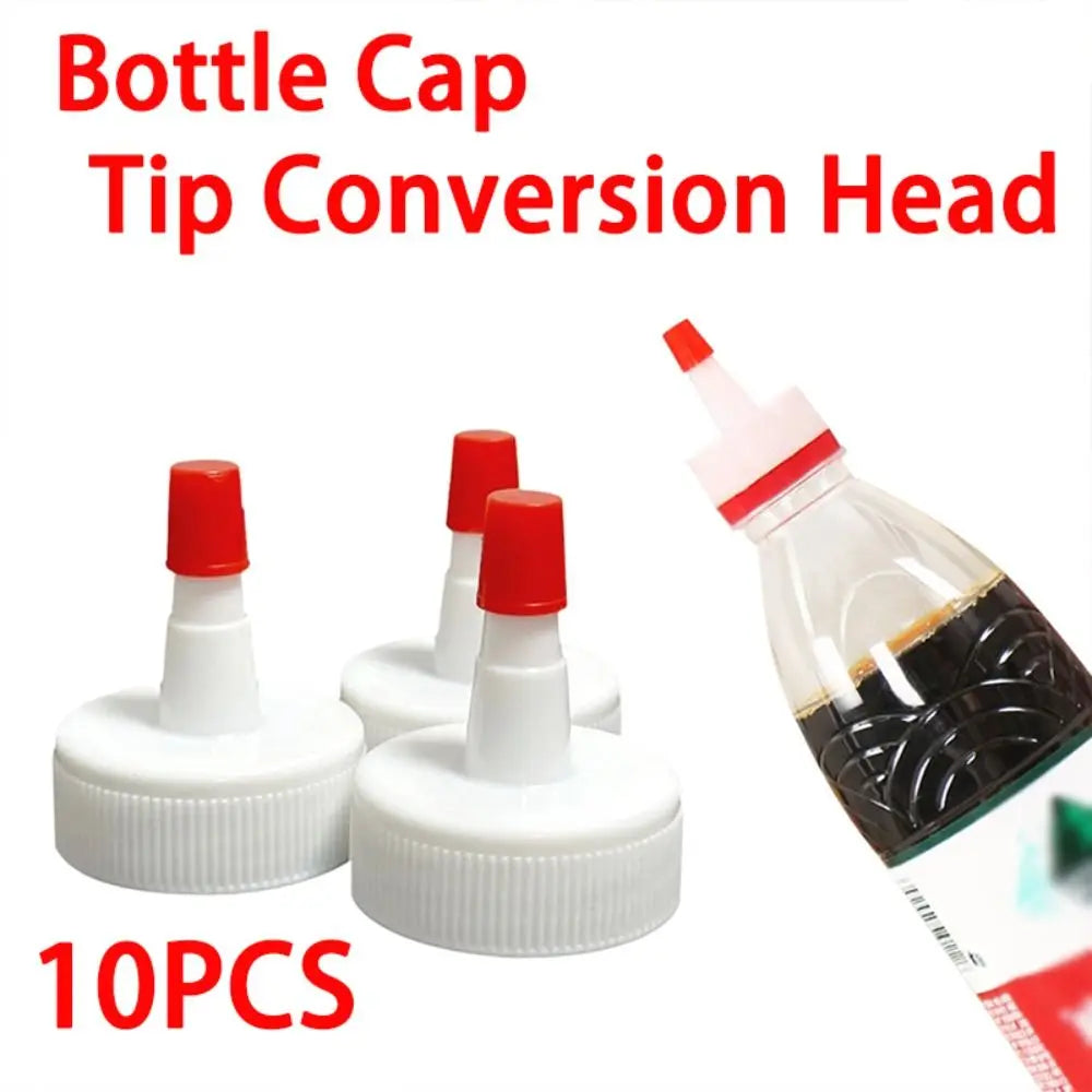 10-Pack 28mm Squeeze Bottle Cap Tips – Leak-Proof Replacement