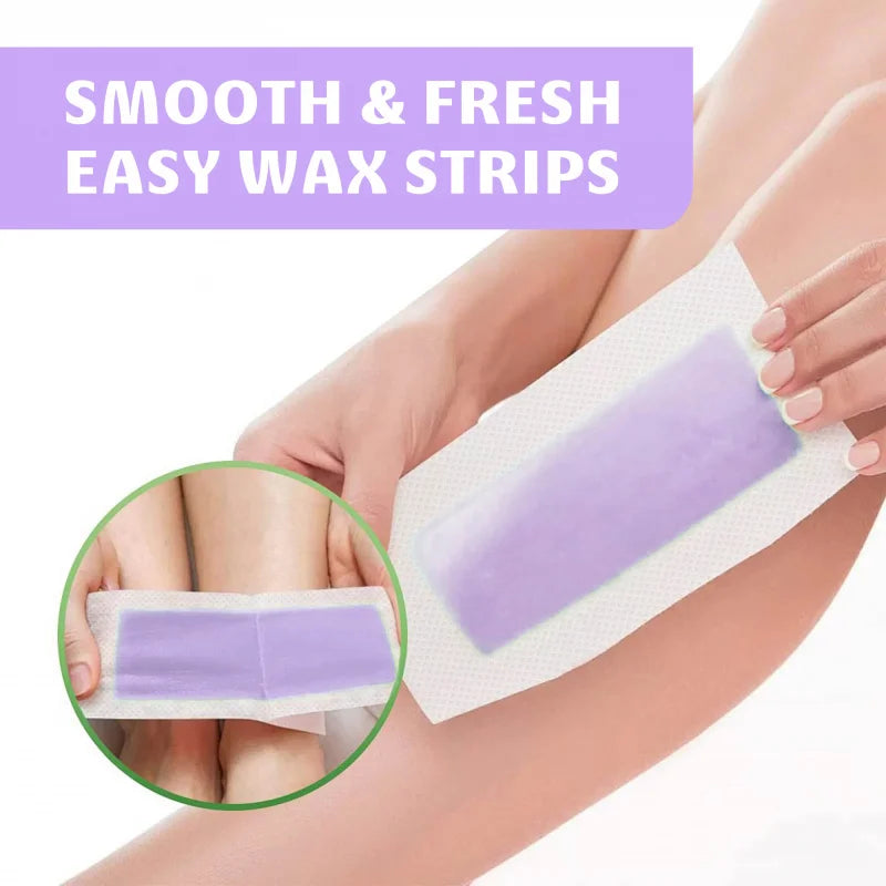 1 box of double-sided depilatory wax paper tear off disposable full body universal adhesive depilatory paper can be cut freely Peaceful Pleasures Health and Wellness