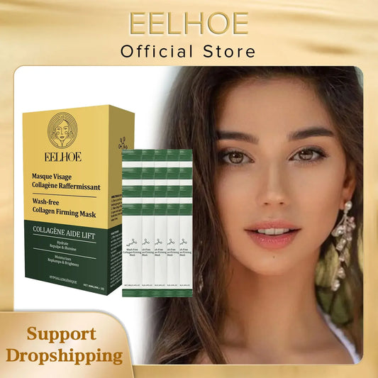 EELHOE Collagen Hydrating Face Sheet Mask – Hyaluronic Acid Peaceful Pleasures Health and Wellness