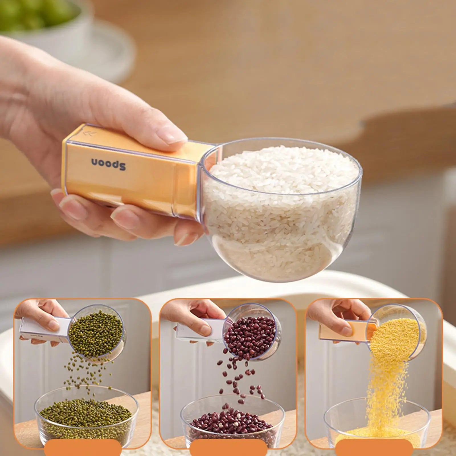 Kitchen Measuring Spoons Food Grade Flour Scoop Grain Shovel For Cooking Baking Pet&Dog Cat Feeding Dry Food Peaceful Pleasures Health and Wellness