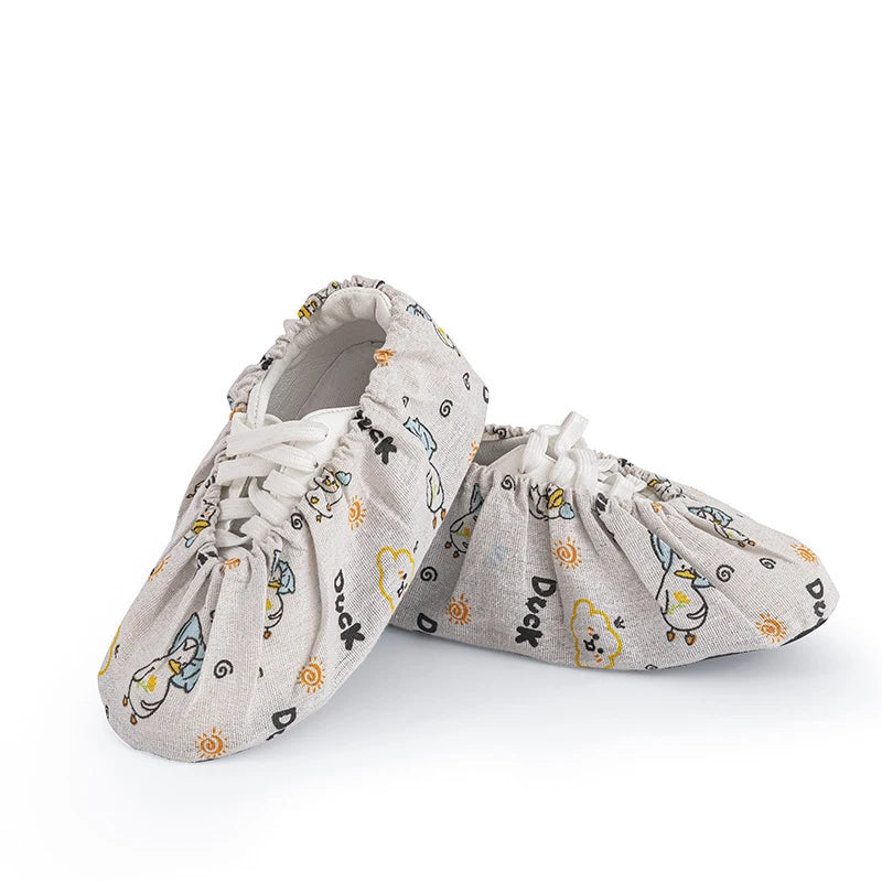 Kids Non-Slip Animal Print Shoe Covers | Washable Overshoes