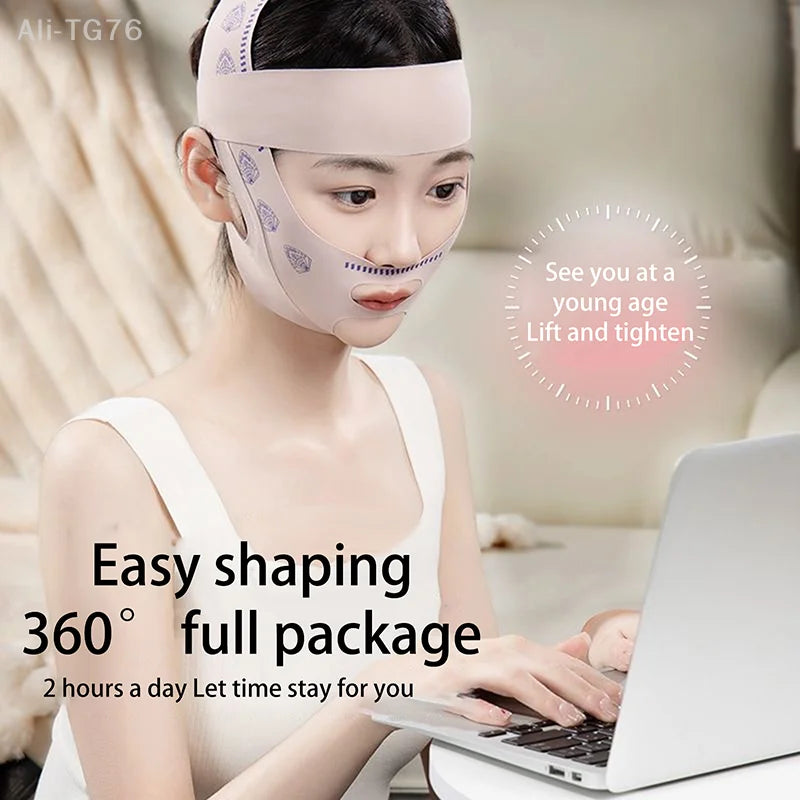 V-Line Face Sculpting Sleep Mask | Adjustable Chin Lifting Strap