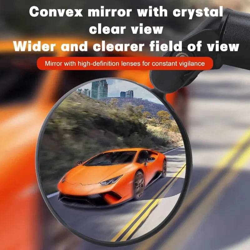 2PCS Wide Angle Bicycle Handlebar Rearview Mirrors | MTB & Road