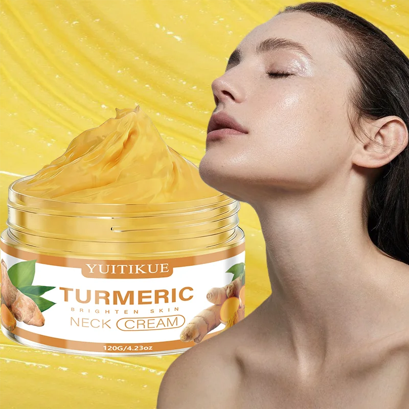 YUITIKUE Turmeric Neck Cream Brightening Hydrating Firming Tightening Smoothing Neck Skin Care Cream 120g Peaceful Pleasures Health and Wellness