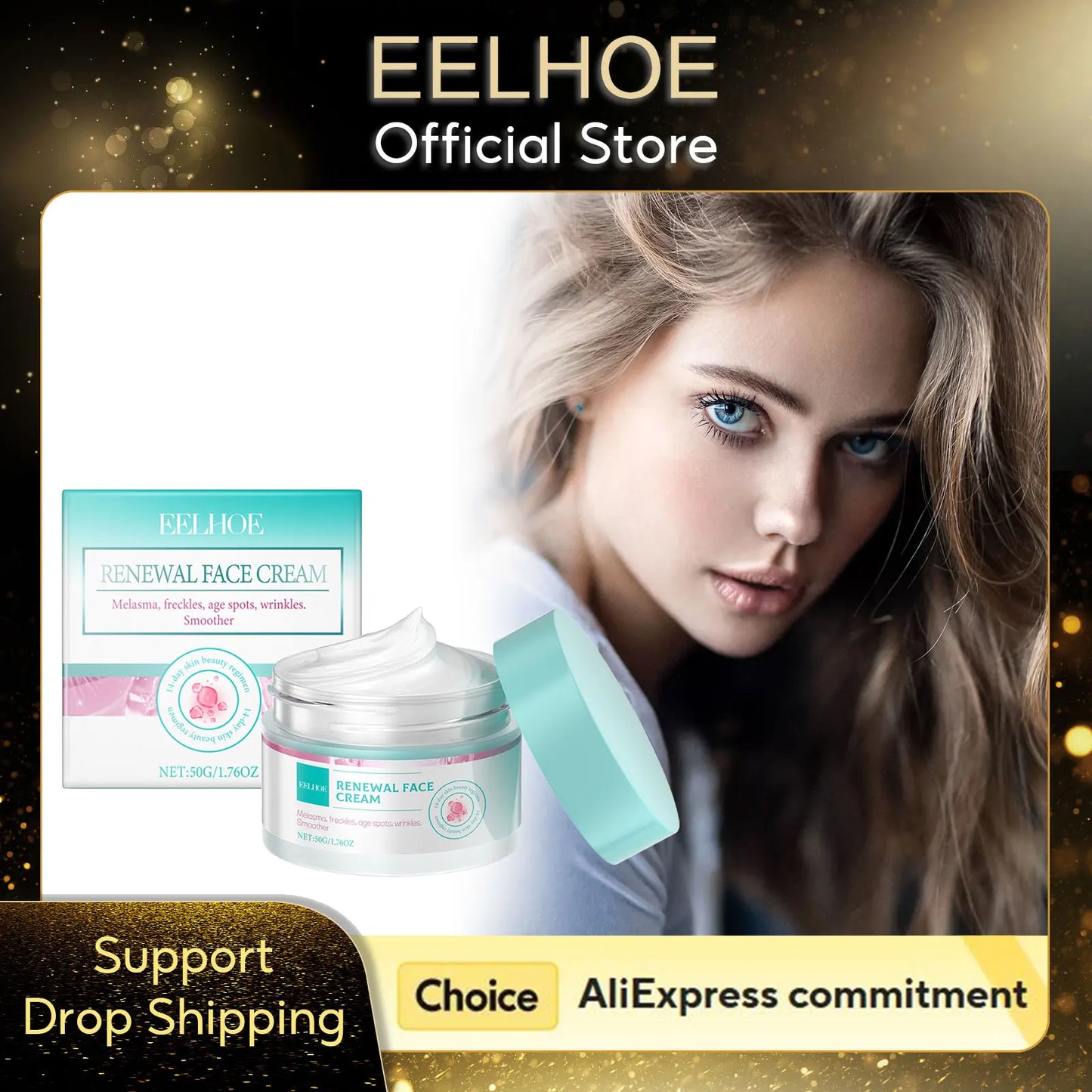 EELHOE Collagen Firming Face Cream | Hyaluronic Acid, 50g