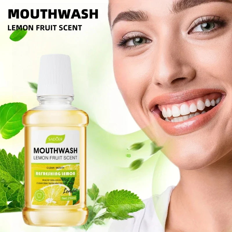 SADOER 250ml Plant Extract Mouthwash | Lemon Mint Peach